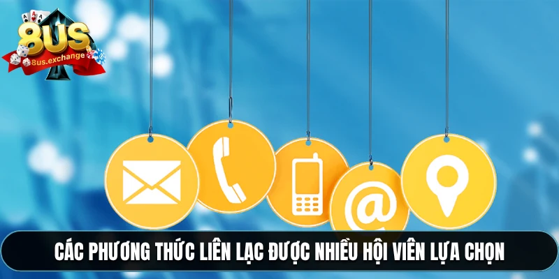 Liên hệ 2 Các phương thức liên lạc được nhiều hội viên lựa chọn